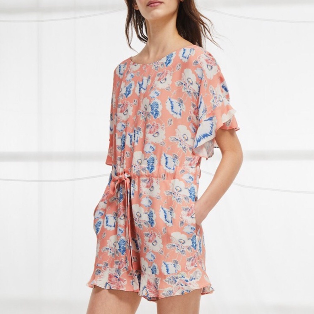 NWT FRENCH CONNECTION CARI FRILL ROMPER